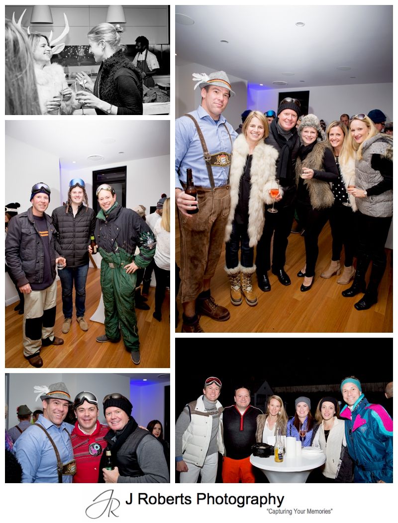 40th Birthday Party Photography Apre Ski Themed Family Home Mosman 